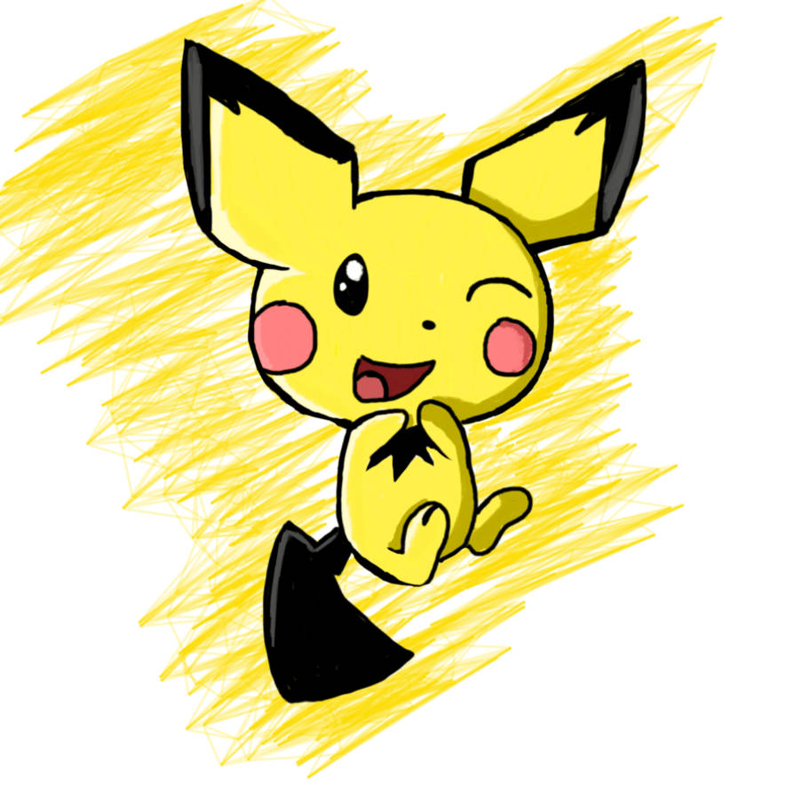 Pichu Flying Wallpaper