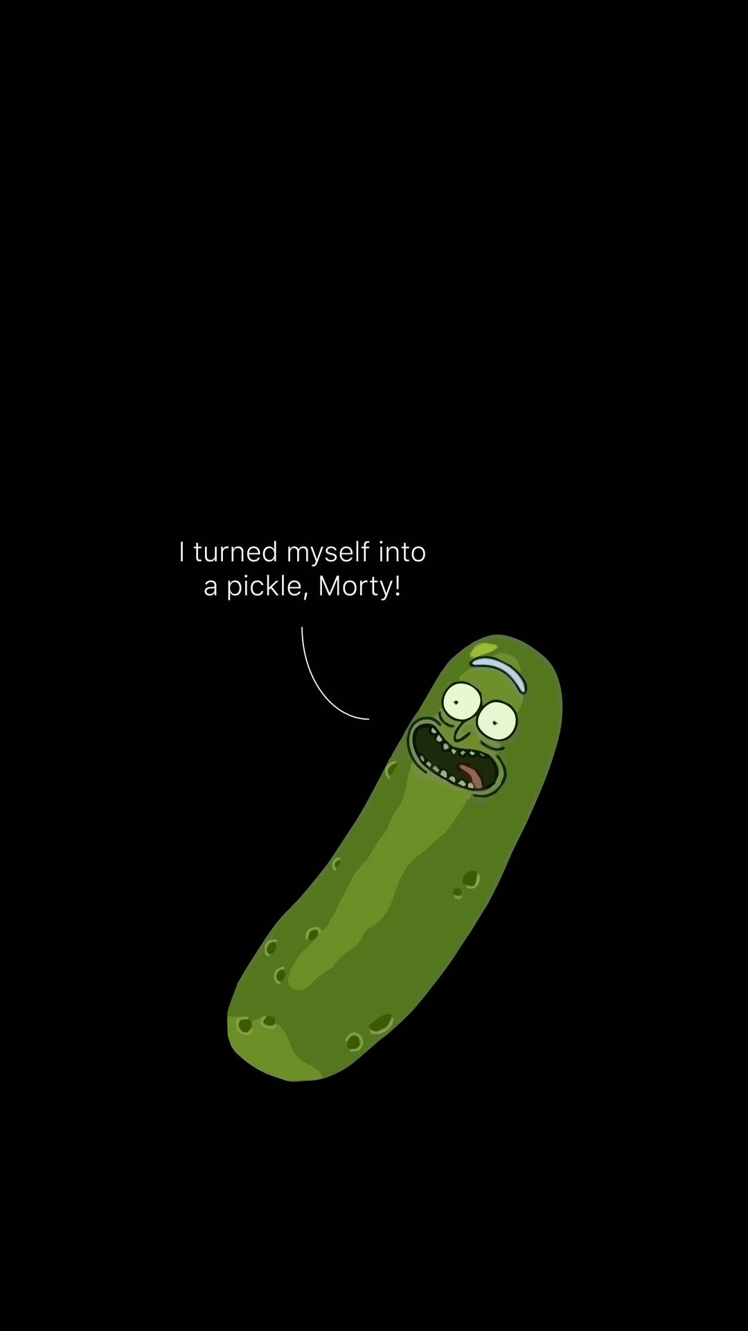 Pickle Rick Screaming Wallpaper