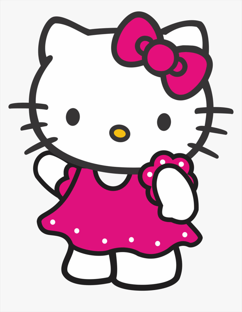 Pink Dress Cartoon Hello Kitty Pfp Wallpaper