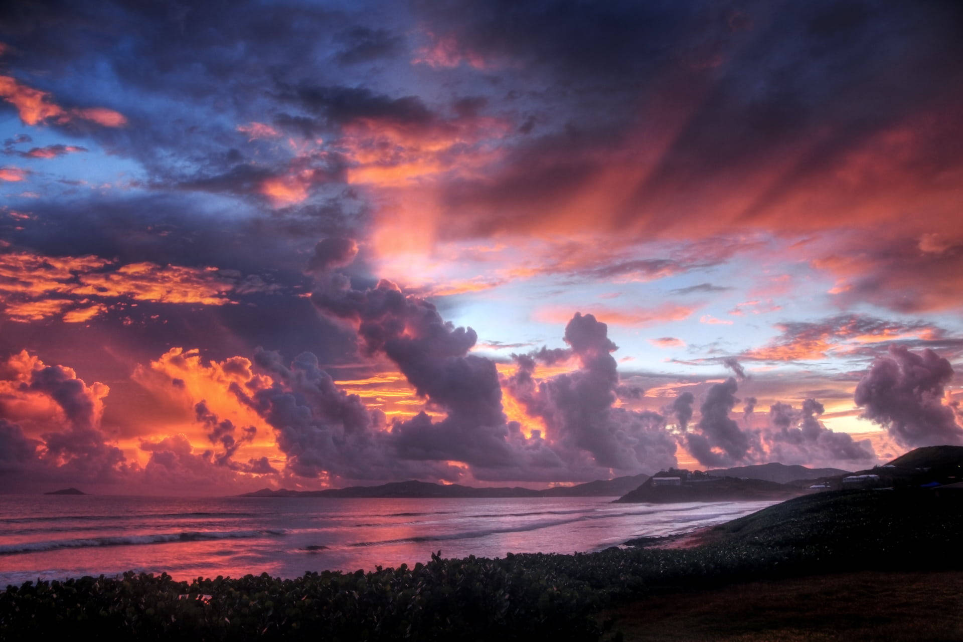 Pink High Resolution Clouds Wallpaper