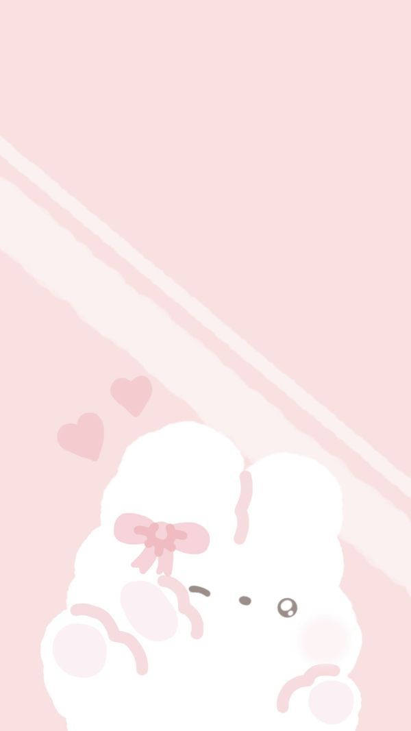 Pink Kawaii Bunny Wallpaper