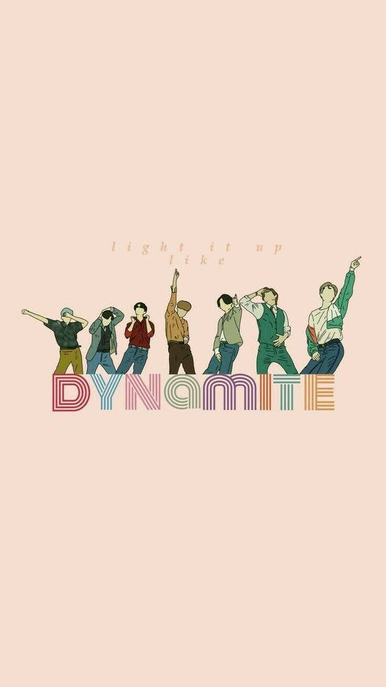 Pink Minimalist Aesthetic Bts Dynamite Wallpaper