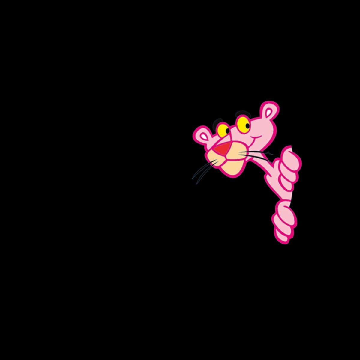 Pink Panther Peeking Graphic Wallpaper