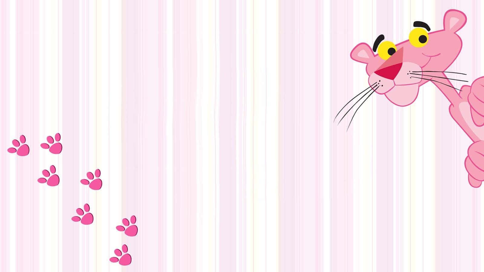 Pink Panther Peeking Wallpaper