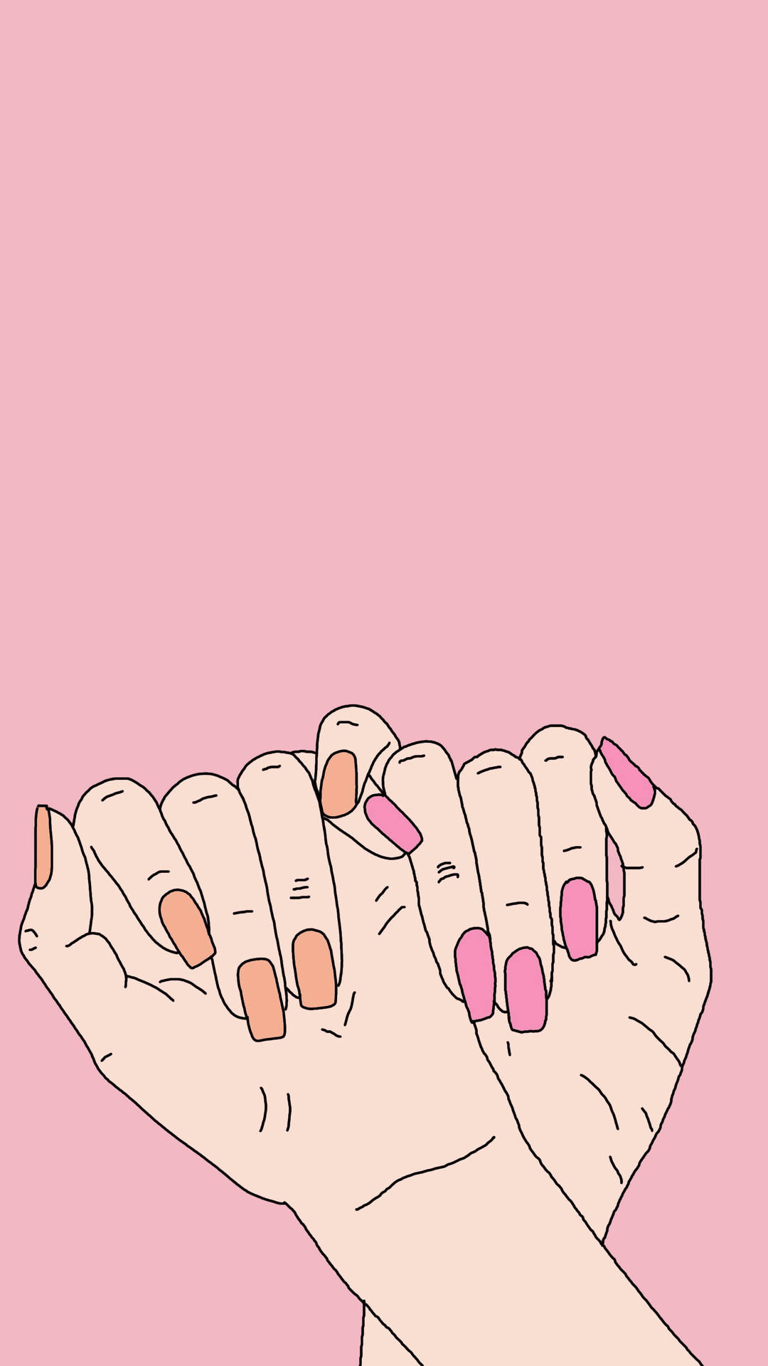 Pink Pinky Promise Girly Bff Wallpaper