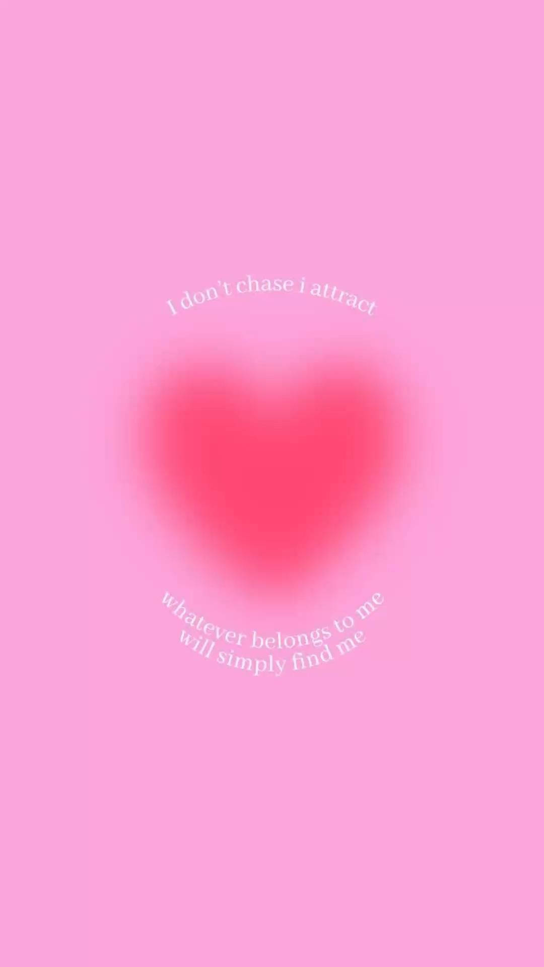 Pink Preppy Pfp I Attract Quote Wallpaper