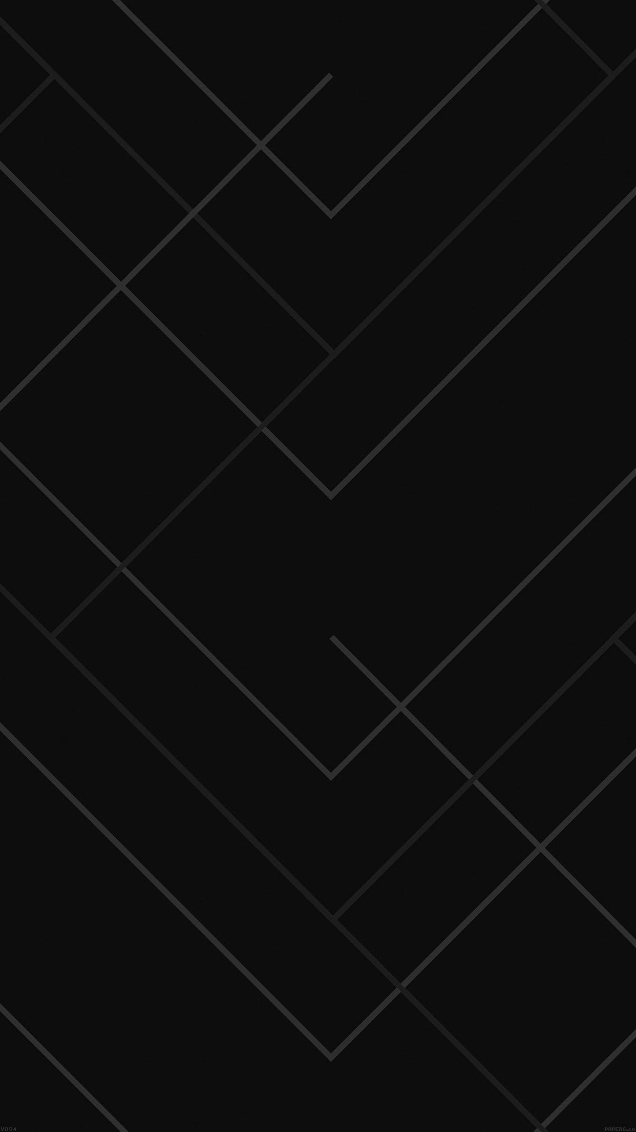 Plain Black Iphone Right Angles Wallpaper