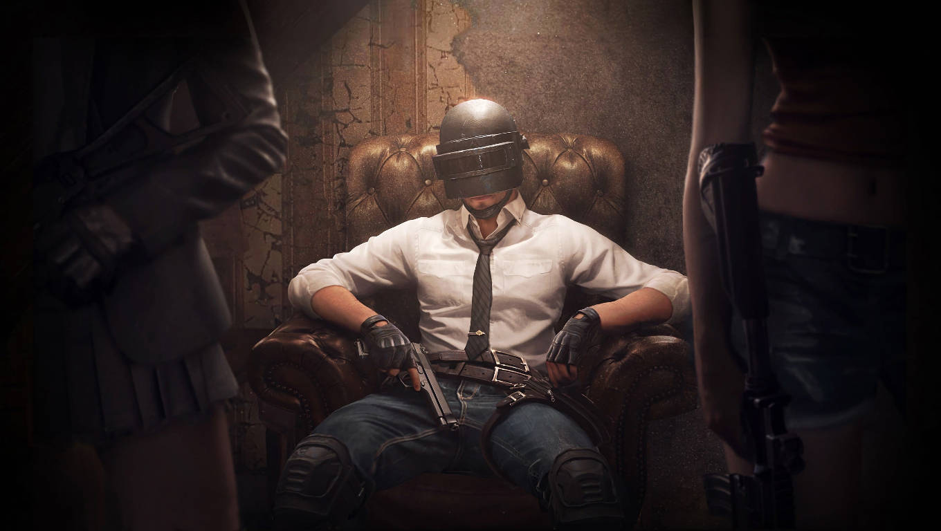 Player's Unknown Battleground Player On Couch Hd Wallpaper