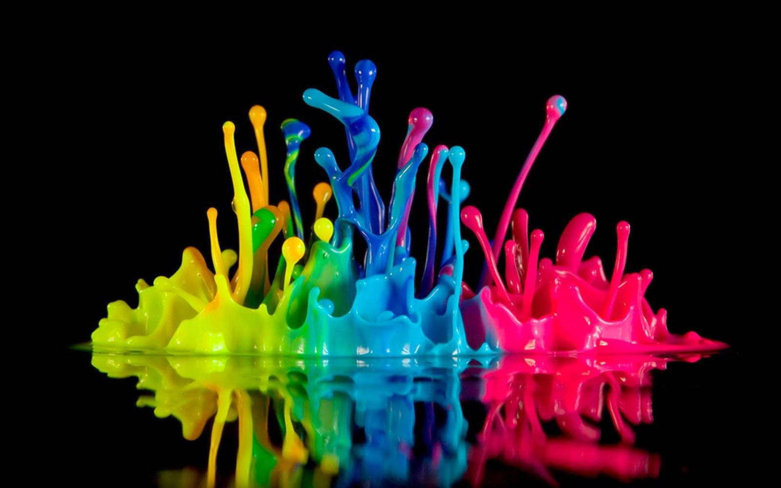 Playful Explosion Of Colors Wallpaper