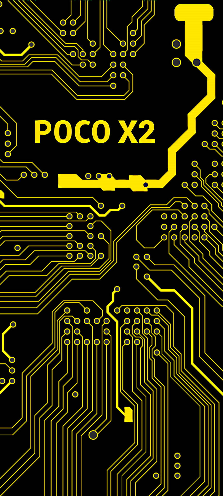 Poco X2 Smartphone With Controller Pattern Wallpaper