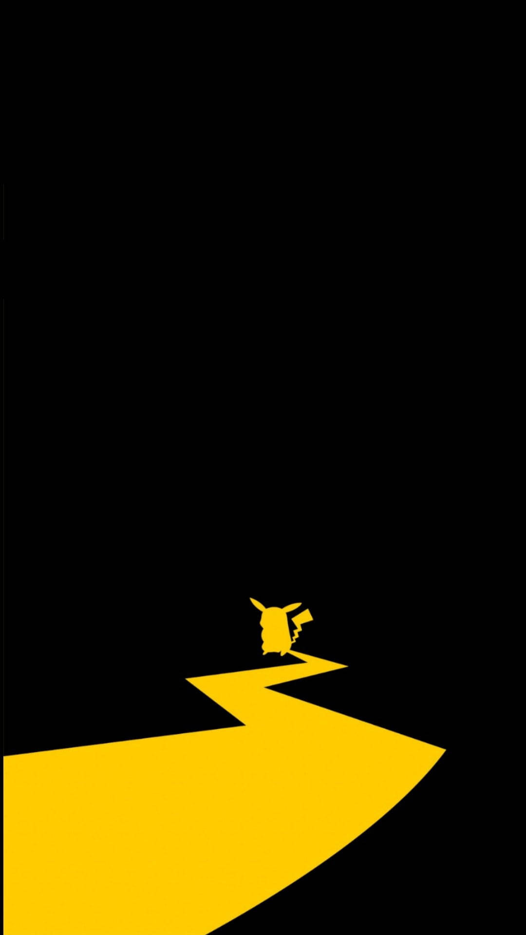 Pokemon Phone Pikachu Yellow Path Wallpaper