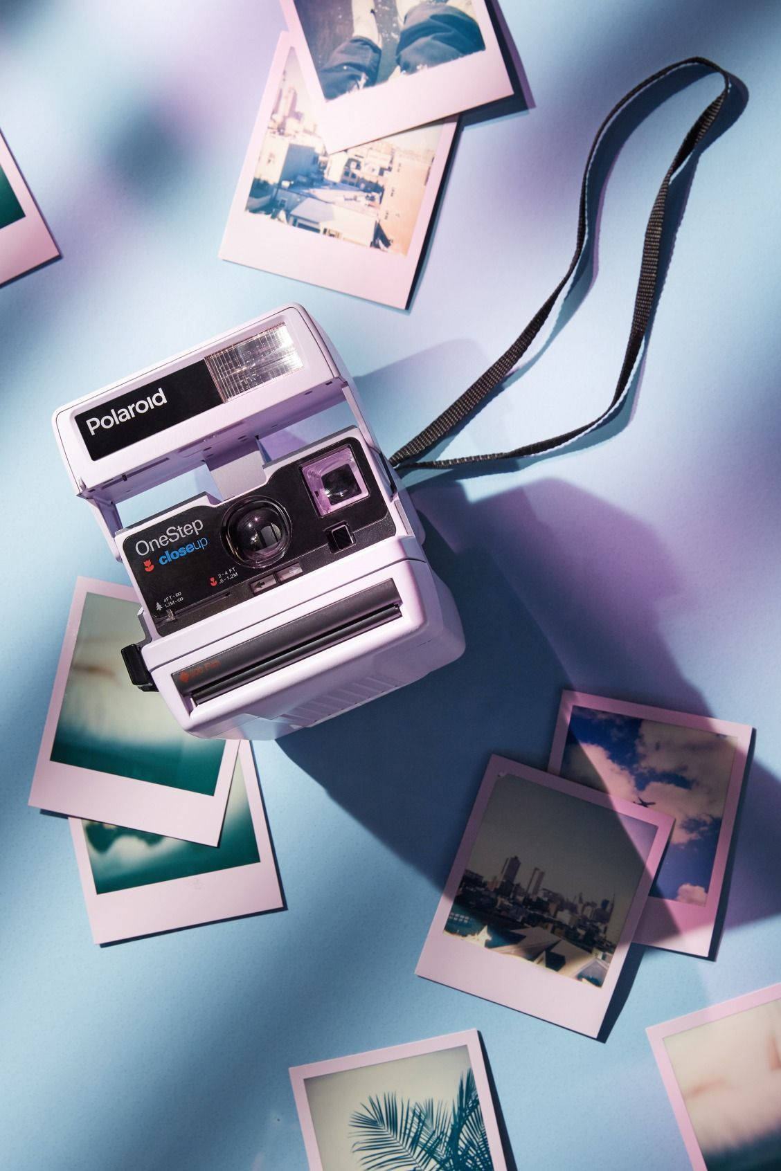 Polaroid Flatlay 70s Retro Aesthetic Wallpaper