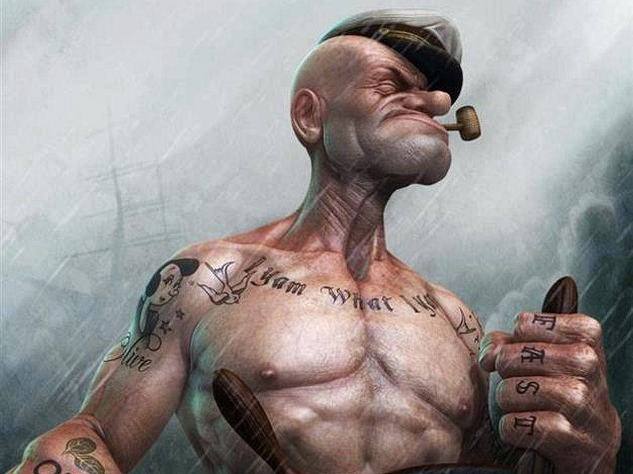 Popeye At Close-up Wallpaper