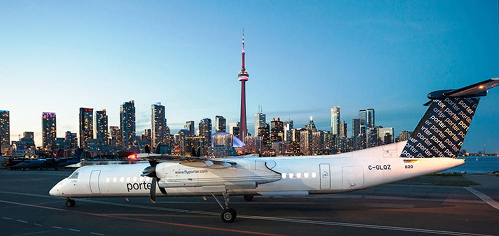 Porter Airlines Cn Tower Wallpaper