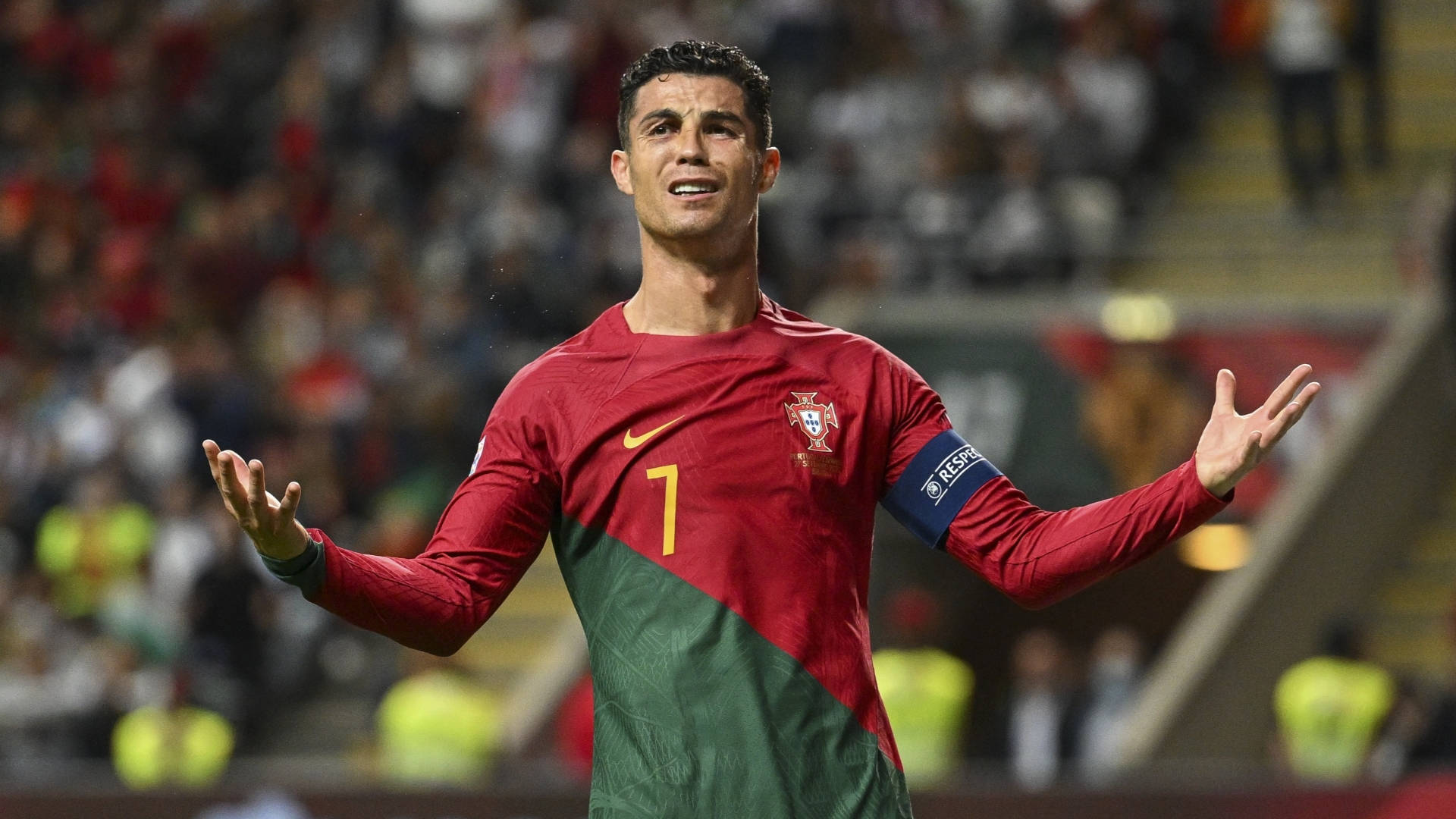 Portugal National Football Team Cr7 Player Wallpaper