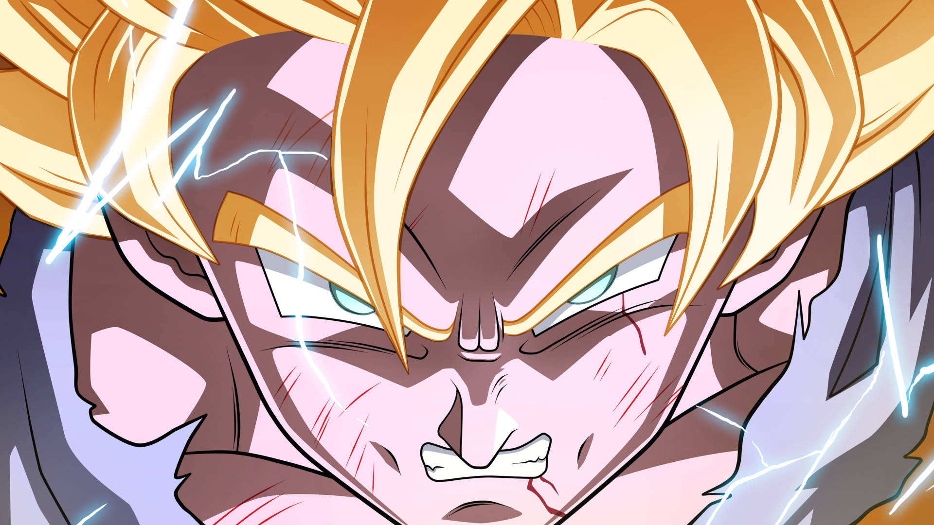 Powerful Goku In Super Saiyan Form - Anime Hd Wallpaper. Wallpaper