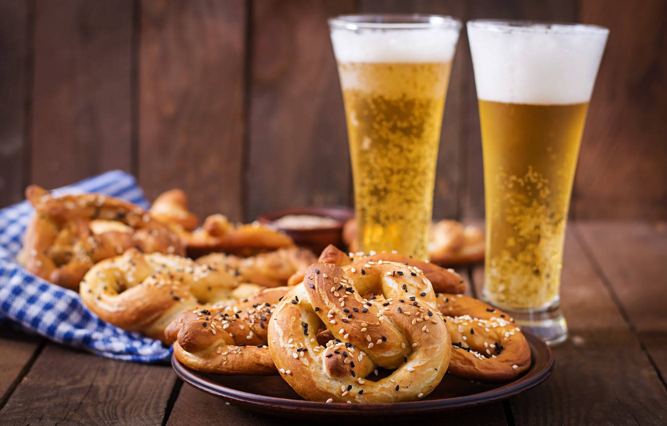 Pretzels And Alcohol Wallpaper