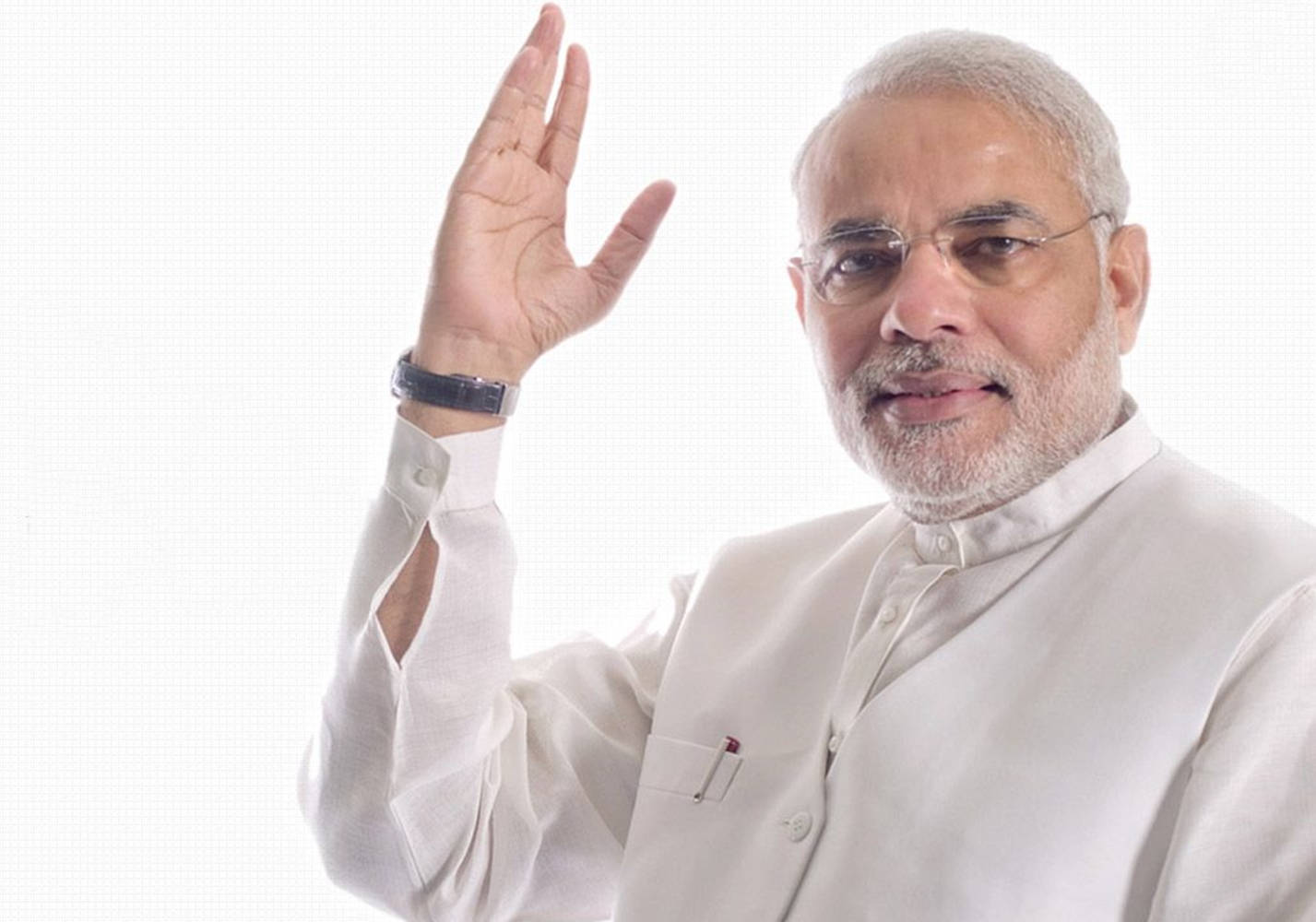 Prime Minister Narendra Modi In An Eloquent Gesture. Wallpaper