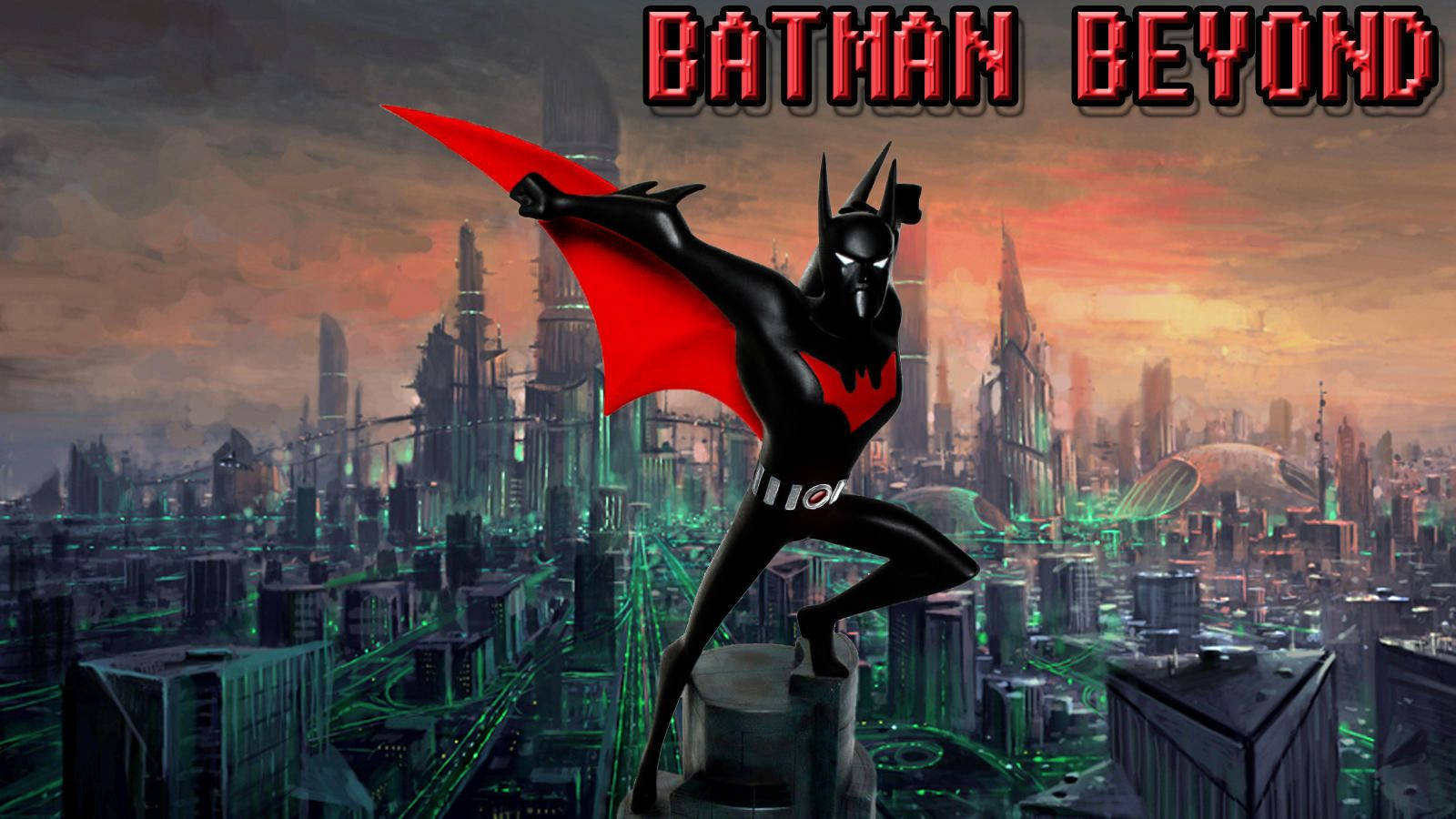 Protecting Gotham From Danger In Batman Beyond Wallpaper