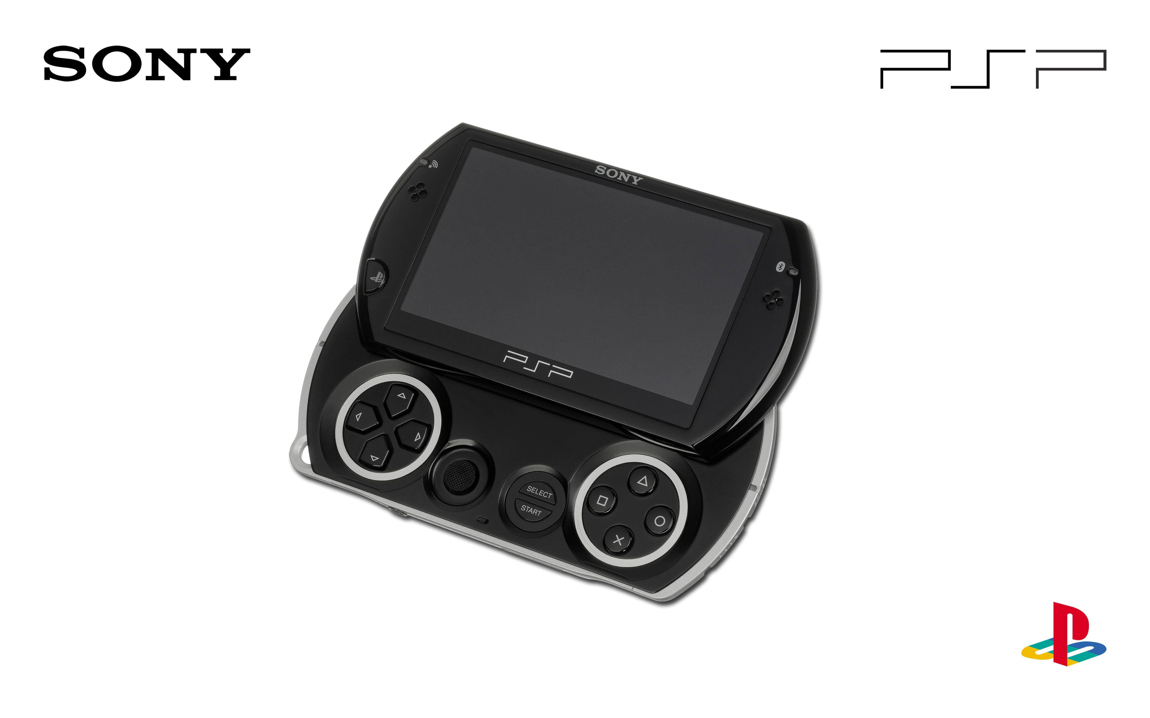 Psp Go Black Aesthetic On White Wallpaper