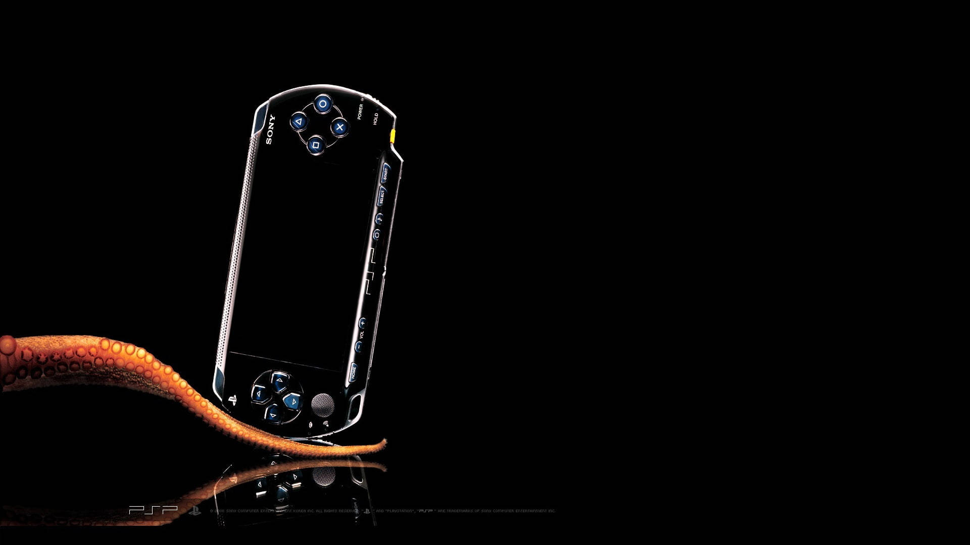 Psp On Octopus Tentacle Landscape Wallpaper