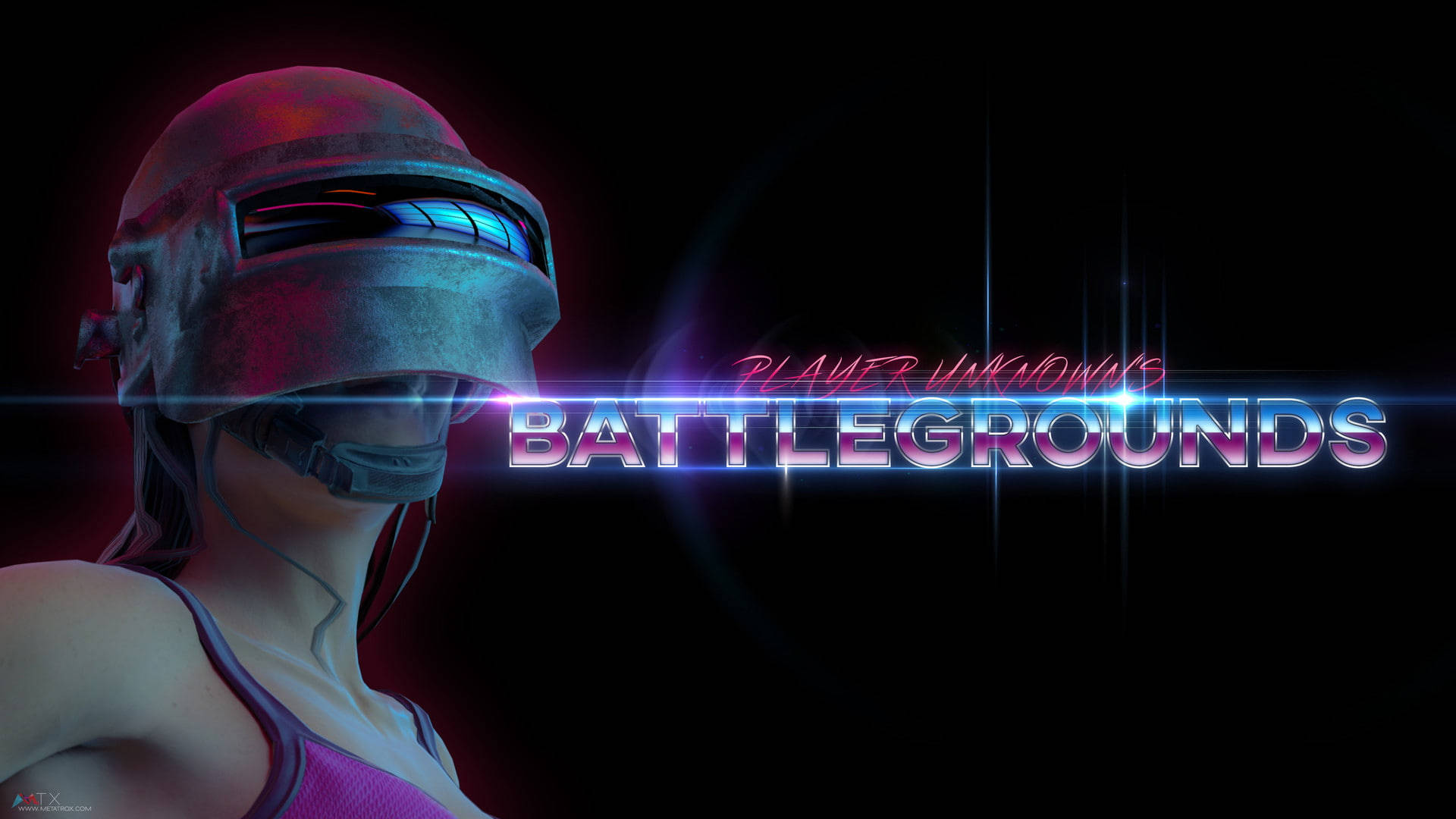 Pubg 2020 Helmeted Girl In Pink Wallpaper