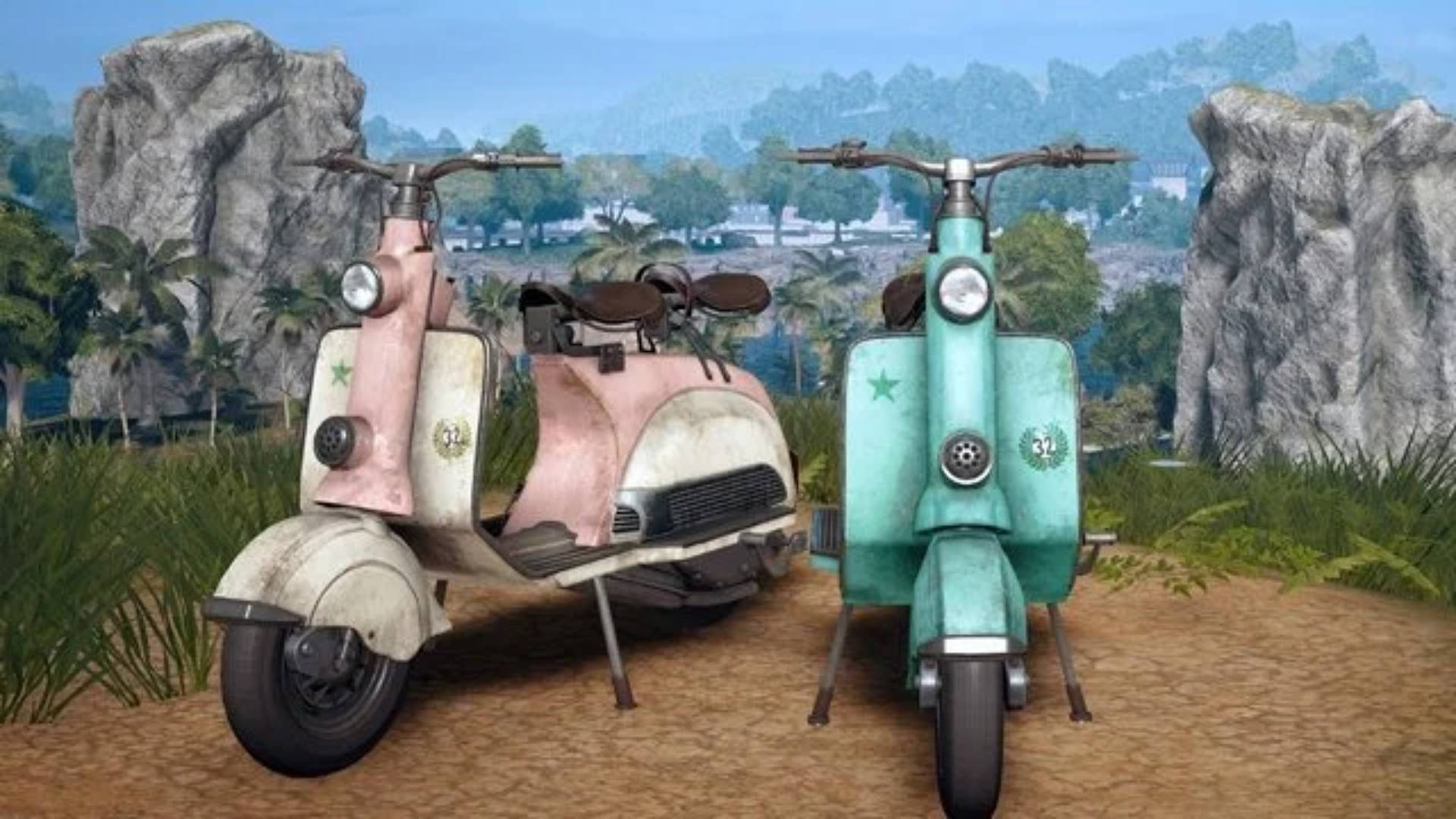 Pubg Season 3 Two Seater Scooter From Sanhok Wallpaper