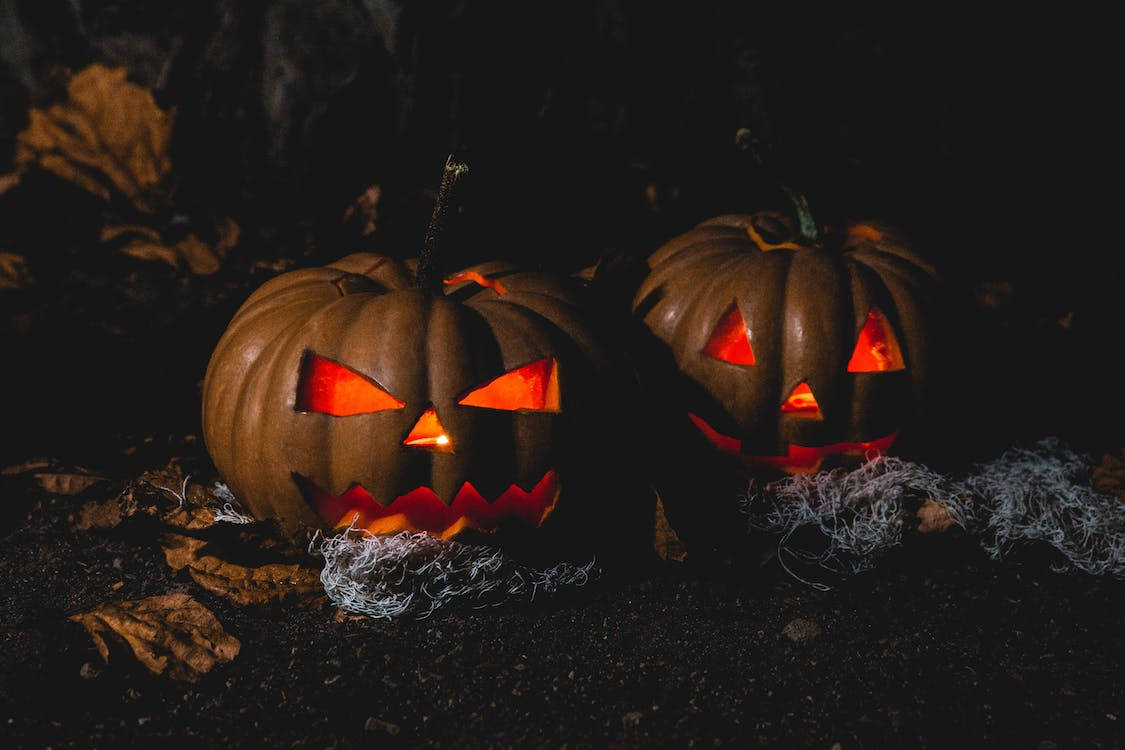 Pumpkins Aesthetic Halloween Phone Wallpaper