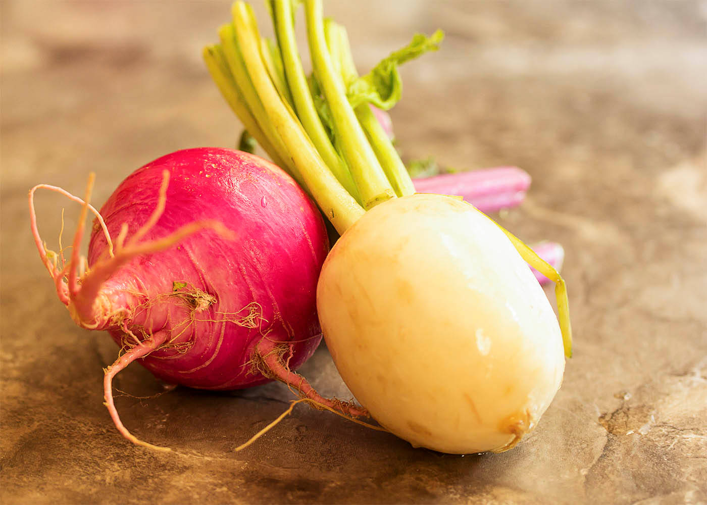 Purple And White Turnips Wallpaper