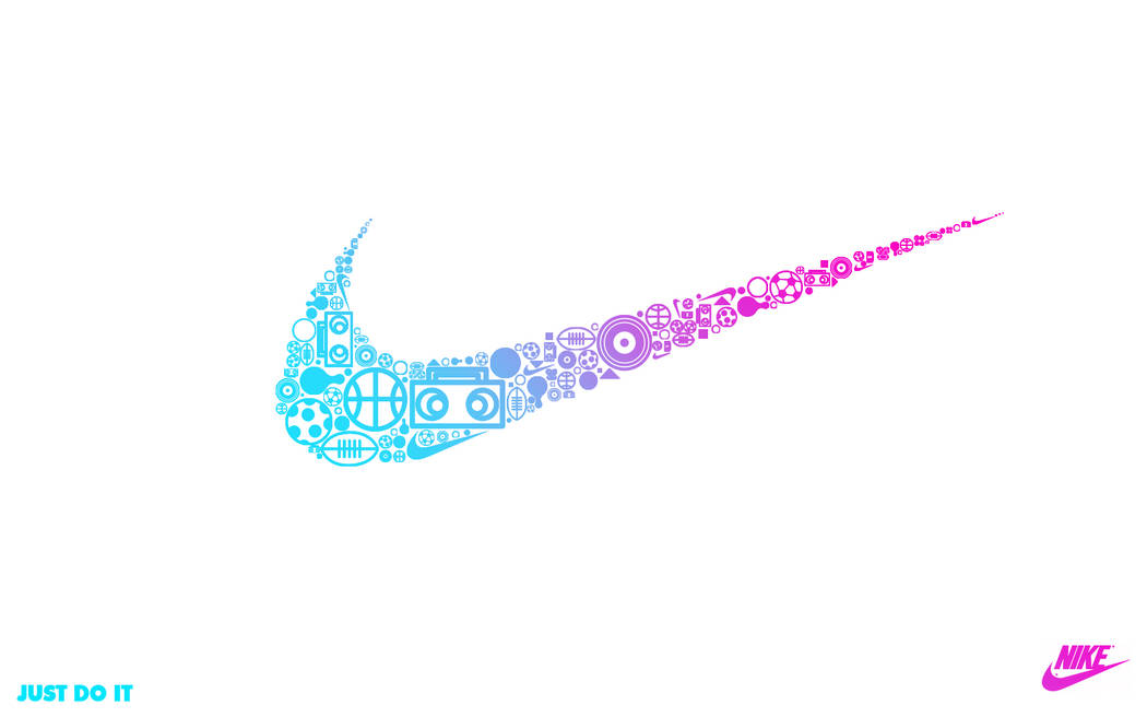 Purple Blue Gradient Nike Iphone Wallpaper