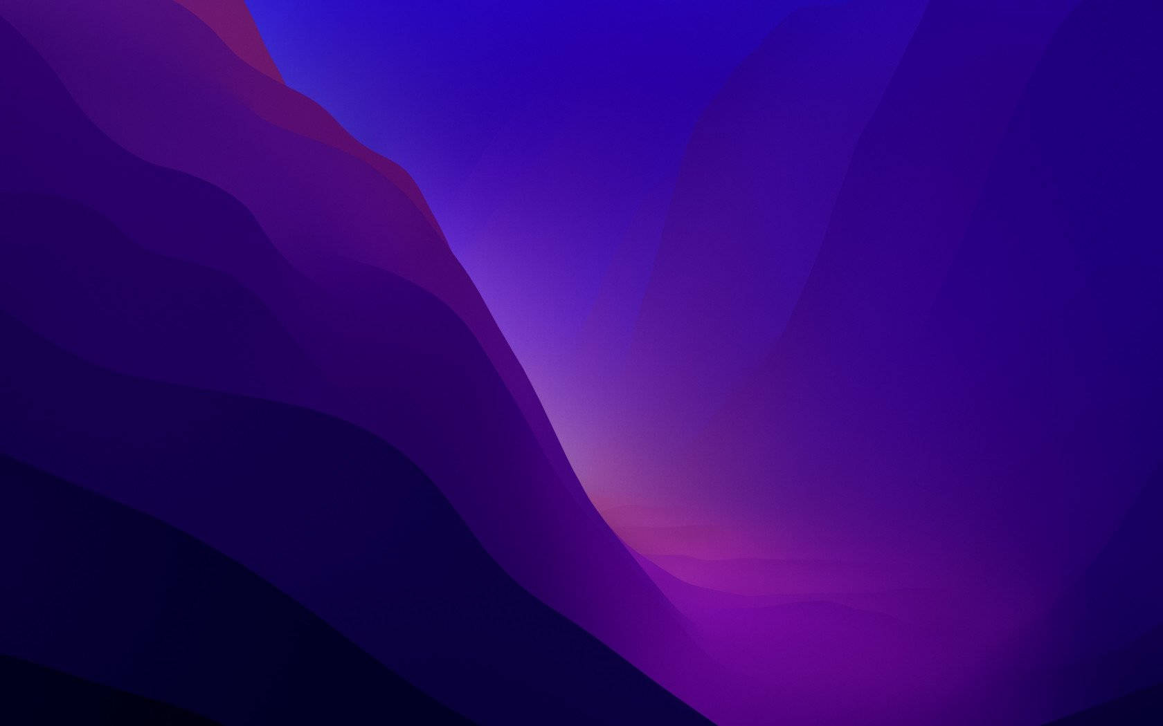 Purple Terrains Macos Monterey Wallpaper