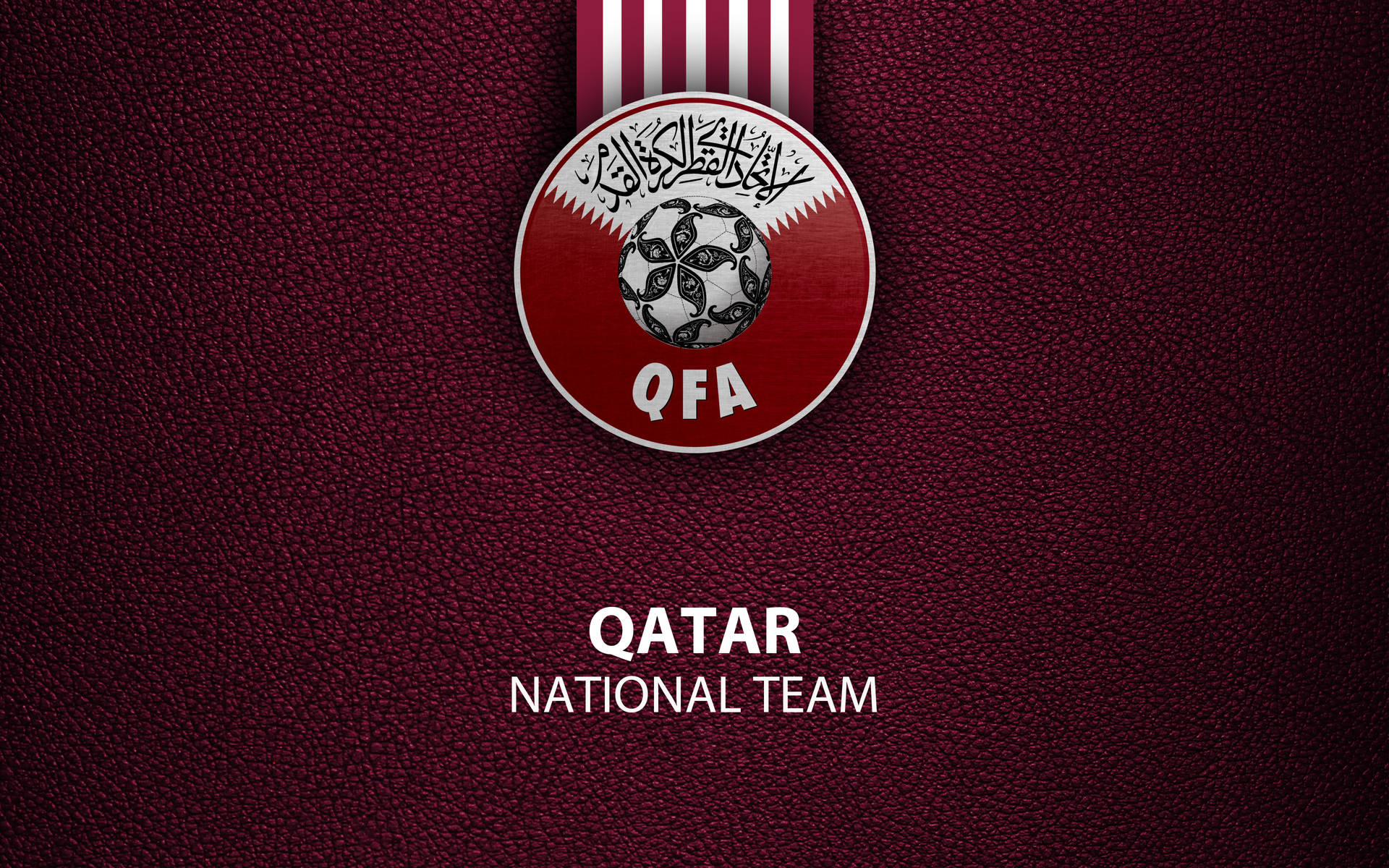 Qatar National Football Team Logo Wallpaper