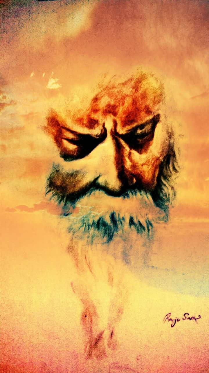 Rabindranath Tagore Artwork Wallpaper