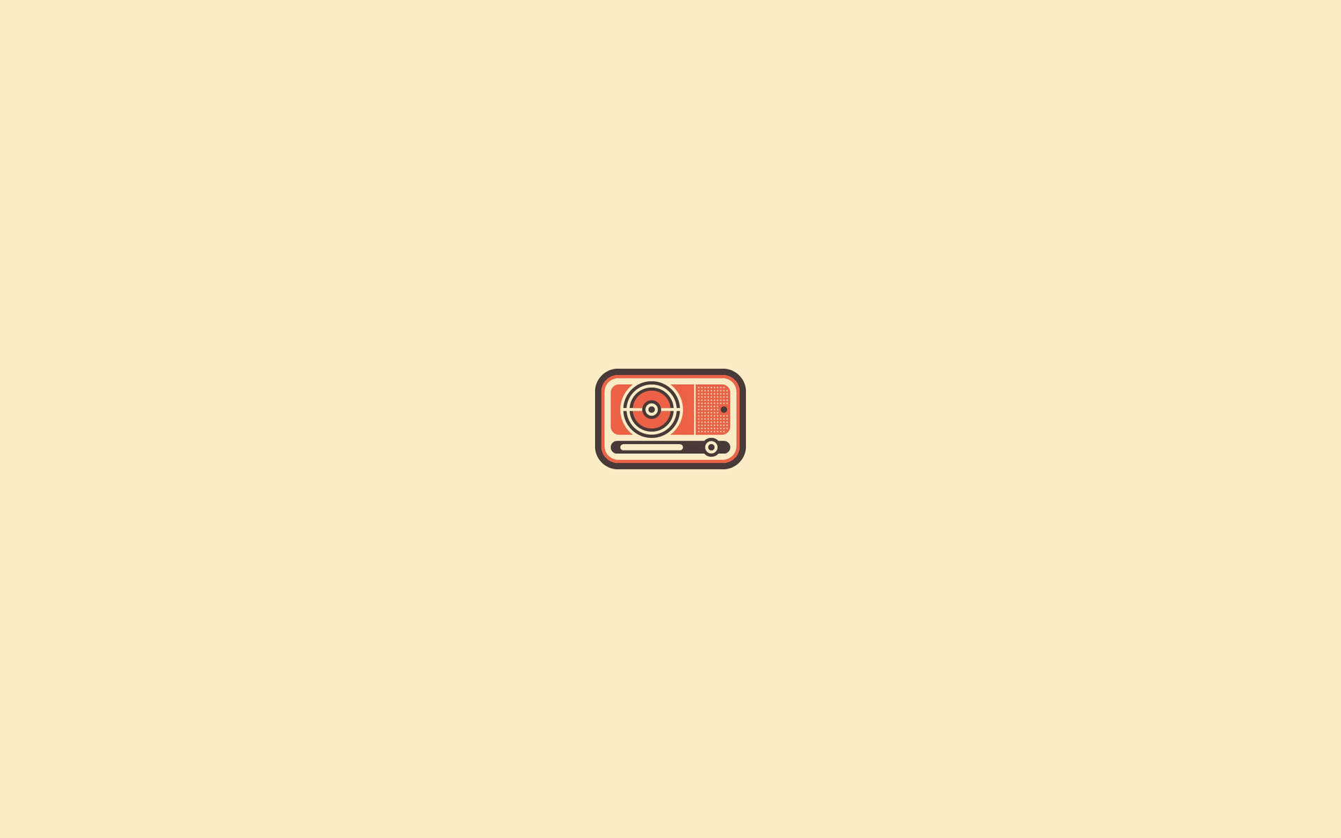 Radio Minimalist Aesthetic Laptop Wallpaper