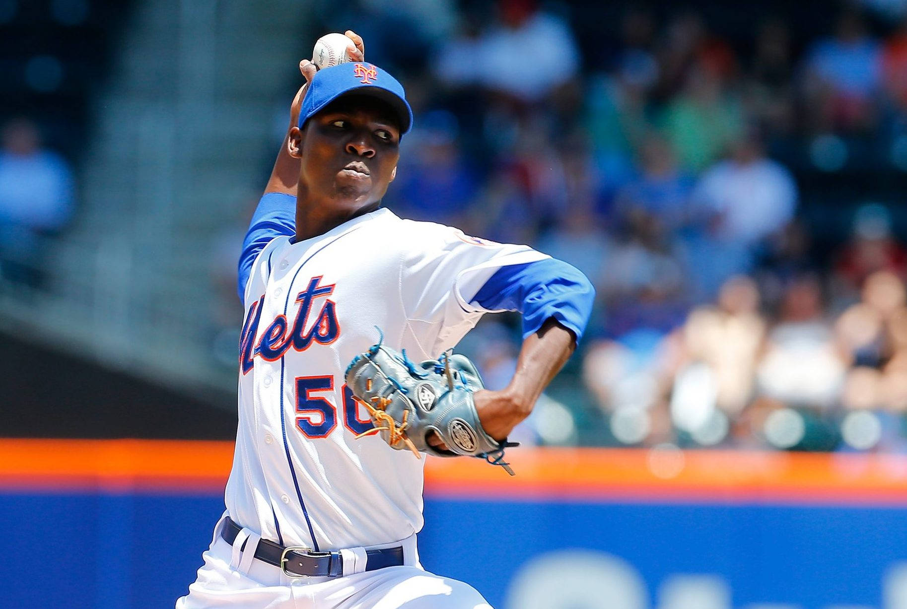 Rafael Montero Pitching On Sunny Day Wallpaper