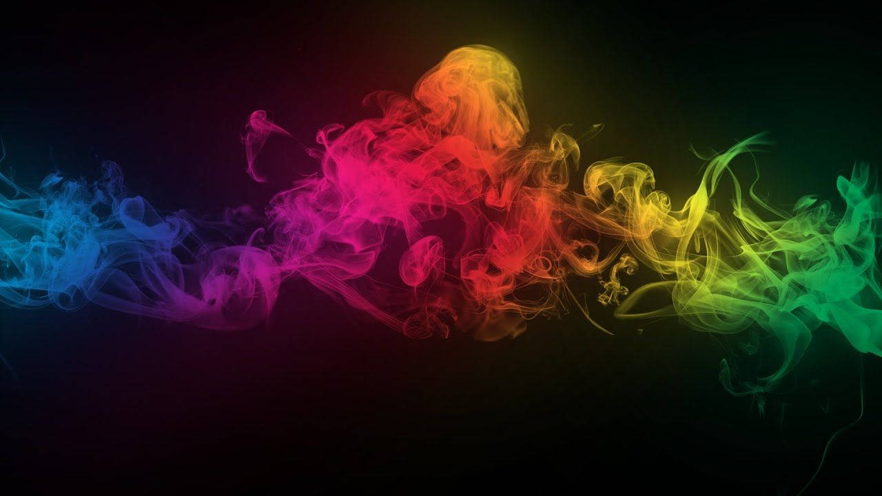 Rainbow Smoke Youtube Banner Wallpaper