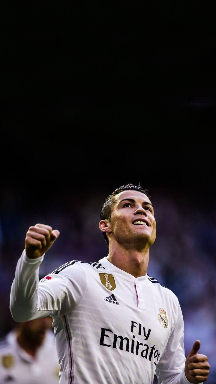 Raised Fist Cristiano Ronaldo Iphone Wallpaper