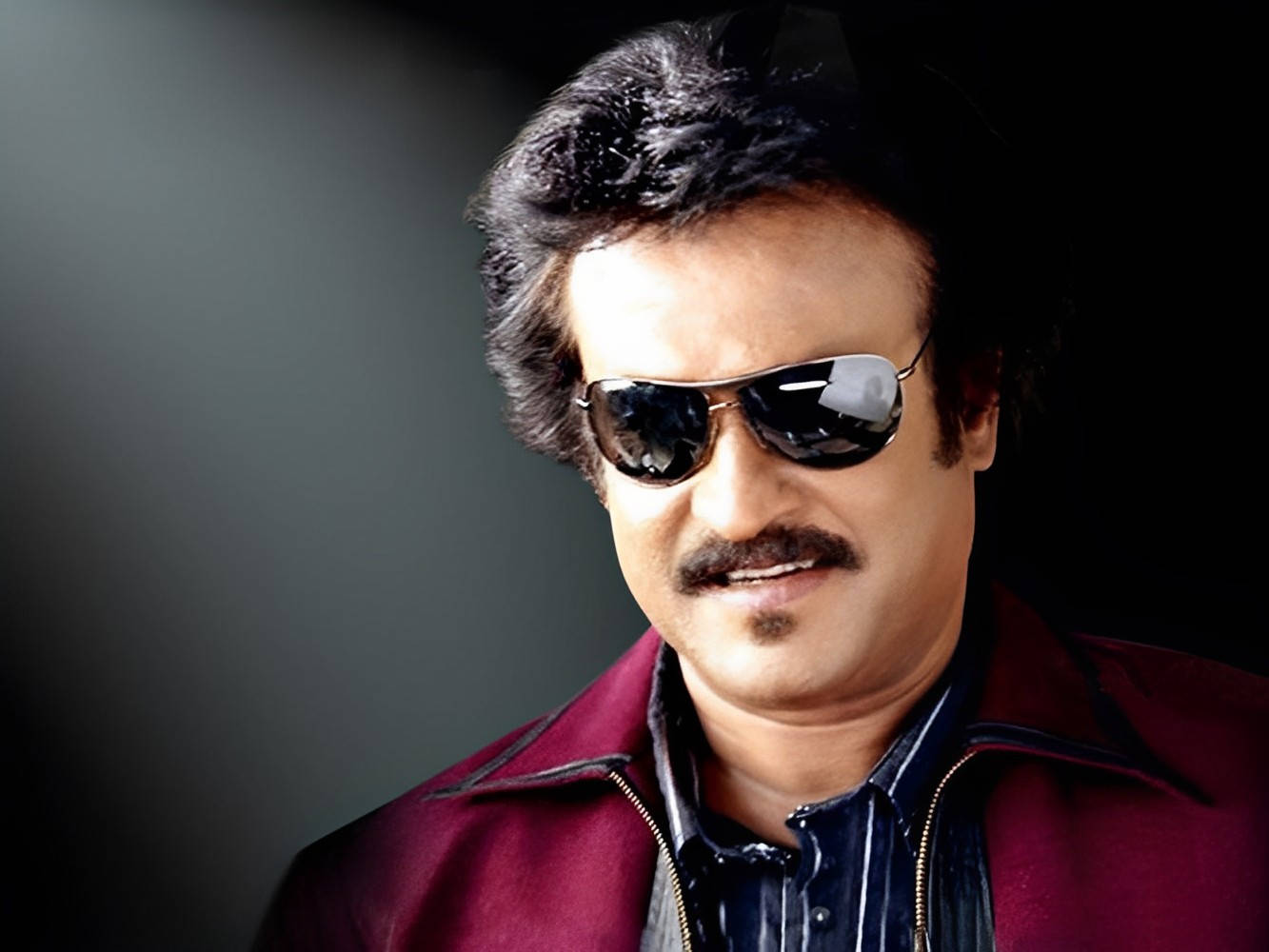 Rajinikanth Red Jacket Wallpaper