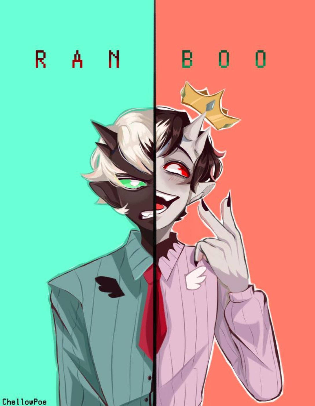 Ranboo Pastel Fanart Wallpaper