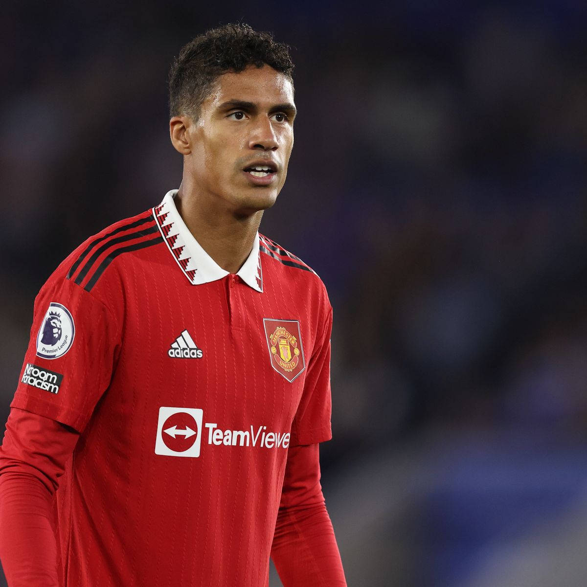 Raphael Varane Bright Red Manchester Wallpaper