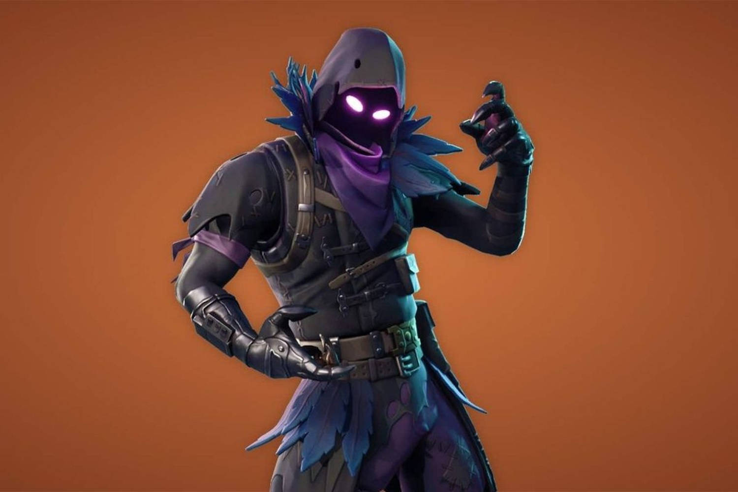 Raven Stylish Fortnite Skin Wallpaper