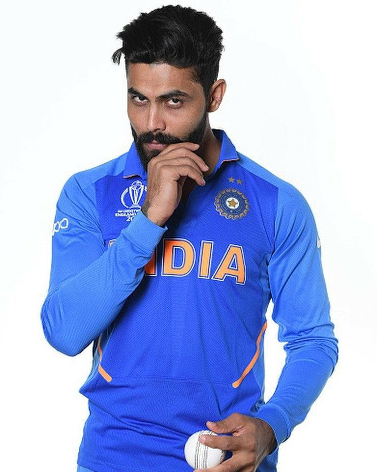 Ravindra Jadeja: Master Of Spin In Action Wallpaper