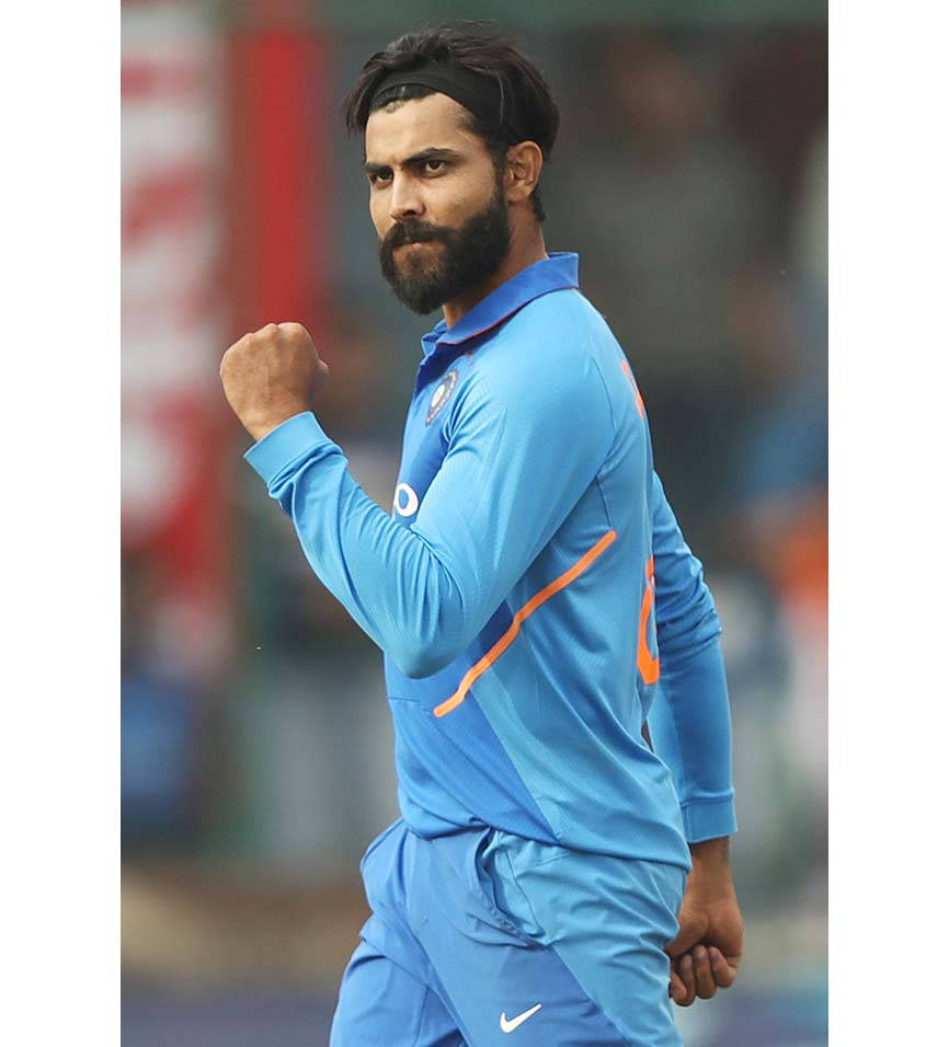 Ravindra Jadeja Standing Sideways Wallpaper