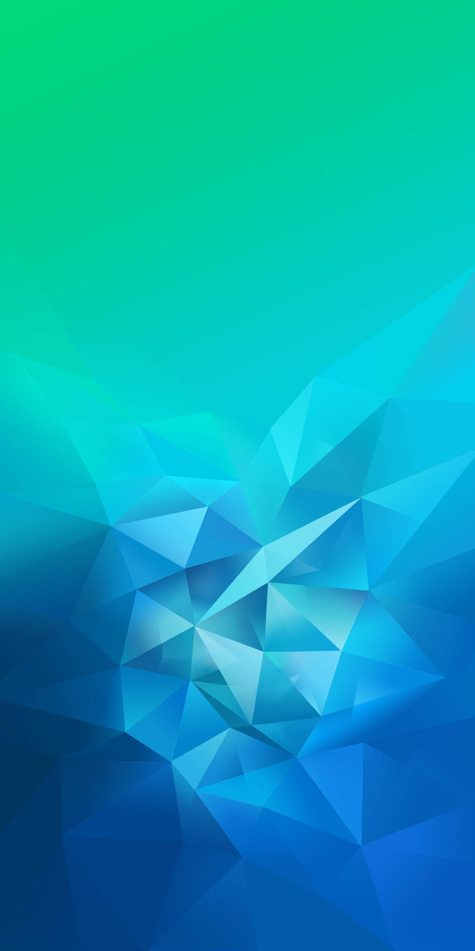 Realme 7 Pro Blue Low-poly Wallpaper