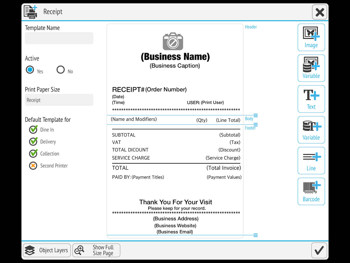 Receipt Template Wallpaper