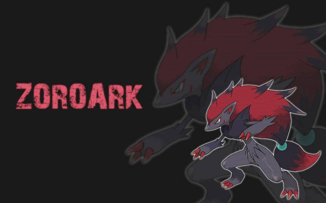 Red And Black Zoroark Wallpaper