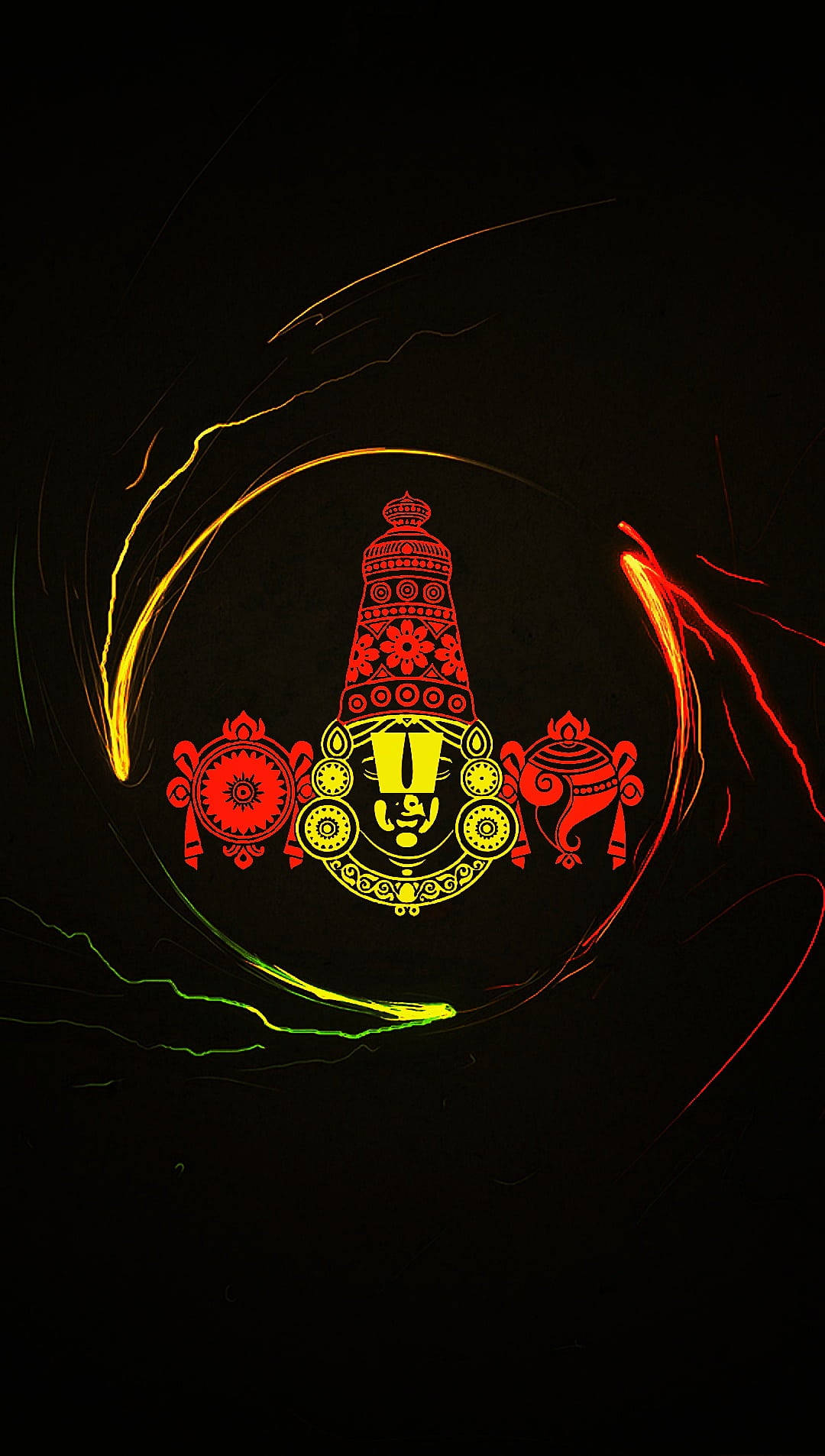 Red And Yellow Lord Balaji Wallpaper