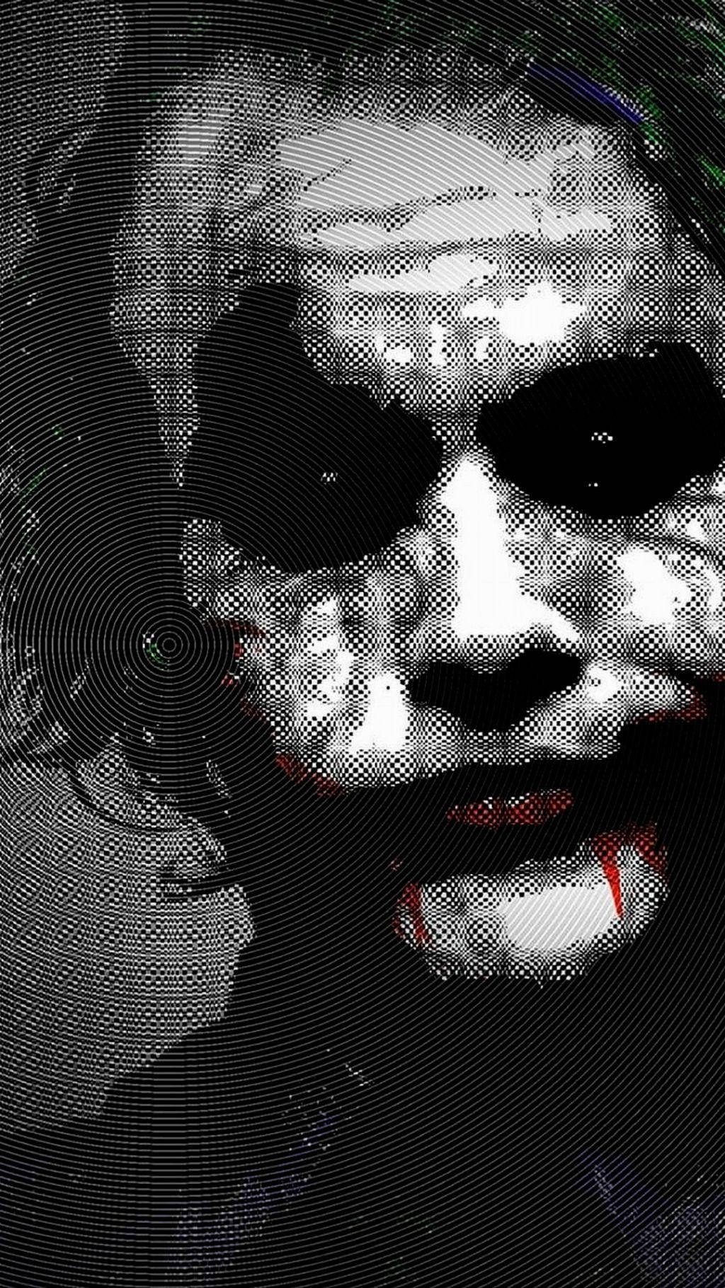 Red Black And White Joker Wallpaper