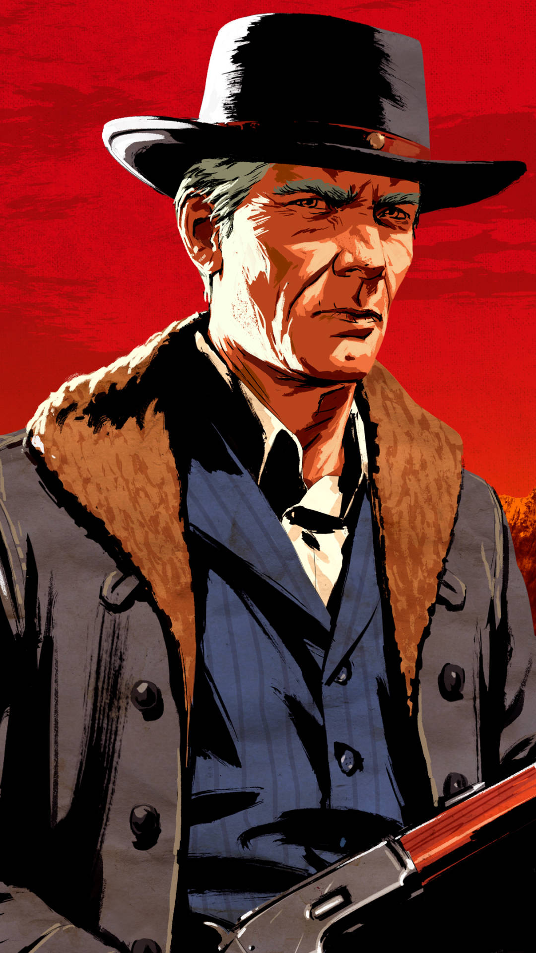 Red Dead Iphone Hosea Matthews Wallpaper