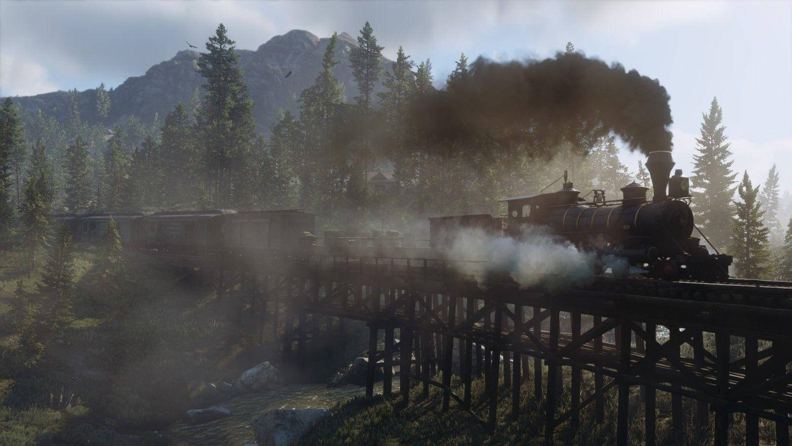 Red Dead Redemption 2 4k Trains Wallpaper